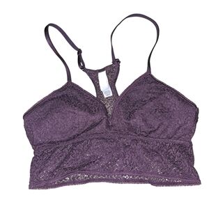 Womens DKNY Purple Lace Bralette, Size Small, Excellent Condition!